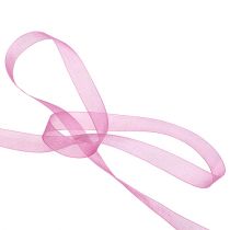 Organza band aubergine 15mm 50m