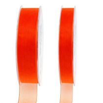 Organzaband presentband Orange bandkant 50m