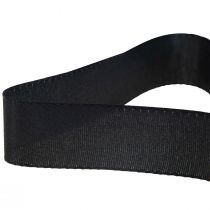 Dekorband presentband svart band kantkant 25mm 3m