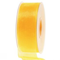 Artikel Organzaband presentband gult band kantkant 40mm 50m