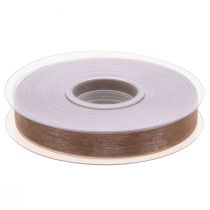 Artikel Organza band presentband beige band självkant taupe 15mm 50m