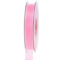 Artikel Organzaband presentband rosa band kantkant 15mm 50m