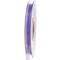 Artikel Organzaband presentband lila band kantkant 6mm 50m