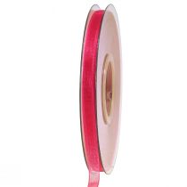 Artikel Organzaband presentband rosa band kantkant 6mm 50m