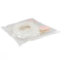 Artikel Påskdekoration dekorativ ring kaninöron dörrdekoration vit Ø13cm 4st