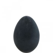 Artikel Påskägg plast dekoration ägg svart flockade 25cm