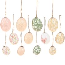 Artikel Påskägg plast med kycklinggrön brun 3,5-5,5cm 24 st