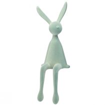 Artikel Easter Bunny Edge Pall sittande kanin – 2:a valet – Flockad grågrön 56cm