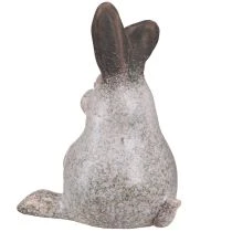 Artikel Påskhare Keramik Kanin Sittande Brun Vit 13x12x18cm