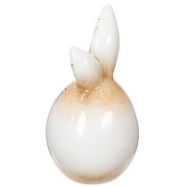 Artikel Påskhare Keramik Vitt Ägg Dekorativ Figur Kanin Ø6cm H11.5cm