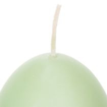 Artikel Påskljus, äggformade, gröna, 9 cm, 20 timmar, 6 stycken
