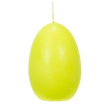 Artikel Påskljus, äggformade, äggformade påskljus, limegröna, 9 cm, 20 timmar, 6 stycken