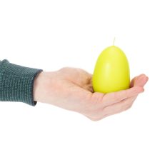 Artikel Påskljus, äggformade, äggformade påskljus, limegröna, 9 cm, 20 timmar, 6 stycken