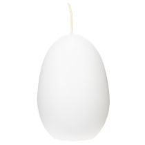 Artikel Påskljus, äggformade, specialljus för påsk, vita, 9 cm, 6 stycken