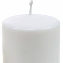 PURE pelarljus 130/70 naturligt vaxljus med rapsvaxljusdekoration