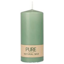 PURE pelarljus grön smaragd Wenzel ljus 130/60mm