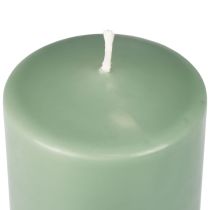 PURE pelarljus grön smaragd Wenzel ljus 130/70mm