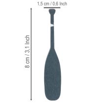 Artikel Miniatyrpaddeldekoration för nautisk inredning, 8 cm, 18 stycken