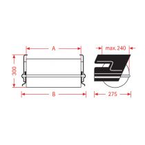 Artikel Pappersfolie underbordsdispenser ZAC 75cm