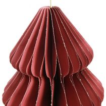 Artikel Pappersjulgran för upphängning av Bordeaux H40cm 2st
