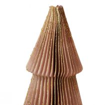 Artikel Pappersjulgran liten vinröd H30cm