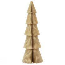 Artikel Pappersjulgran liten krämguld H30cm