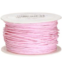 Artikel Papperssnöre trådlindat Ø2mm 100m rosa