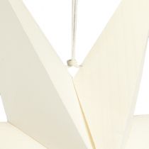 Artikel Pappersstjärna lampa vit stjärna dekorationshängare 75x20cm 2st