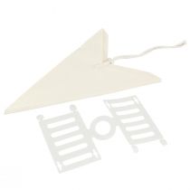 Artikel Vit pappersstjärna, 60 cm, set om 2, juldekoration, lysande stjärna