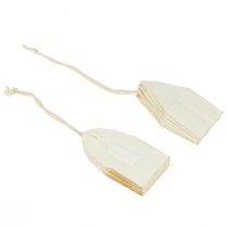 Artikel Pappersstjärnor, juldekorationer, julgransprydnader, vitt och guld, 15 cm, 6 stycken