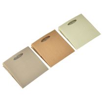 Artikel Papperspåse 12 cm brun creme beige presentpåse 6 st