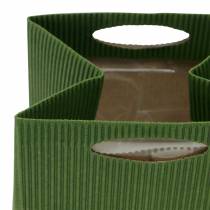 Artikel Papperspåse blomkruka plantering grön mix 10,5cm 12 st