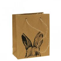 Presentpåse Påskpapperspåse kaninbrun 12×6×15cm 8 st