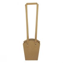 Artikel Papperspåsar handtag planteringspapper naturligt 11,5×11,5×18,5cm 8 st