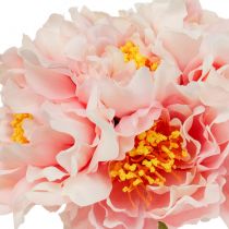 Artikel Paeonia Pion Konstblomma Pion Rosa Ø6cm 28cm 7 st