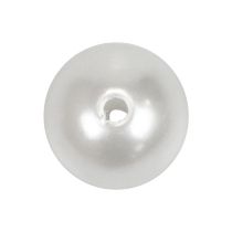 Artikel Dekorativa pärlor för att trä pysselpärlor vita 8mm 300g