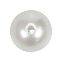 Artikel Dekorativa pärlor för att trä pysselpärlor vita 12mm 300g