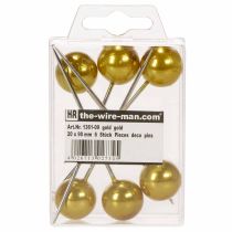 Artikel Pärlhuvudstift guld Ø20mm 90mm