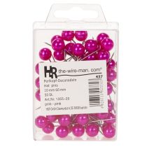 Artikel Pärlhuvudstift Rosa Ø10mm 60mm