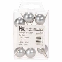 Artikel Pärlstift silver Ø20mm 90mm
