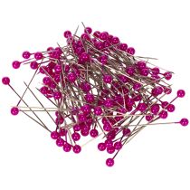 Artikel Pärlhalsband med blomstermotiv, rosa, Ø4 mm, 40 mm, 150 stycken