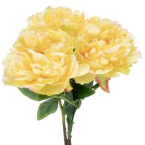 Artikel Konstgjord pion med stor blomma för tidlös blommig inredning, 60 cm, 3 stycken
