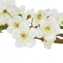 Artikel Persikoblomsgren konstgjord gräddfjäder 69cm