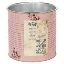 Artikel Kruka, antik ros, dekorativ metalllåda, vintage, Ø15,5 cm H15 cm