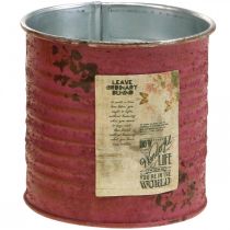 Artikel Planteringslåda dekorativ låda rund lila metall vintage dekoration Ø8cm H7,5cm