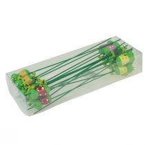 Artikel Växtpluggar grodor dekorativa blompluggar 24cm 16 st