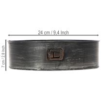 Artikel Kruka, dekorativ bakform, springform för plantering, metalldekoration Ø24cm H7,5cm