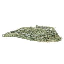 Artikel Hjärtformad skål av naturgräs med planteringsfolie, 38 cm