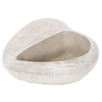 Artikel Hjärtformad kruka, gjuten sten, dekorativ kruka, 17 cm