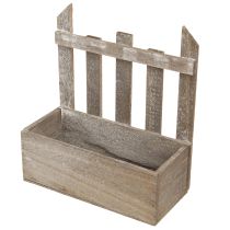 Artikel Planteringslåda Trä Mini Blomsterlåda L22/25cm Set om 2